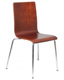 Krzesło konferencyjne S-132O, kolor bukowy, sklejka
